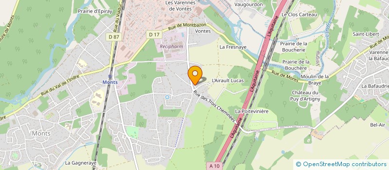 localisation de l'entreprise SCI LA PETITE VIOLETTE  MONTS