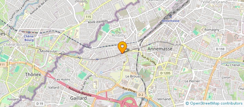 localisation de l'entreprise SCI LA PEUPLERAIE II  AMBILLY