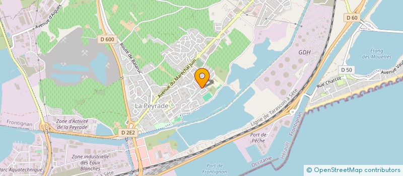 localisation de l'entreprise SCI LA PEYRADOISE à FRONTIGNAN