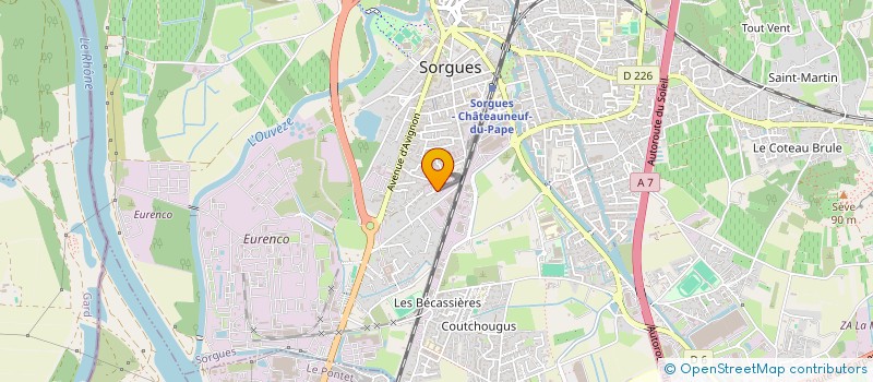 localisation de l'entreprise SCI LA PEYRARDE  SORGUES