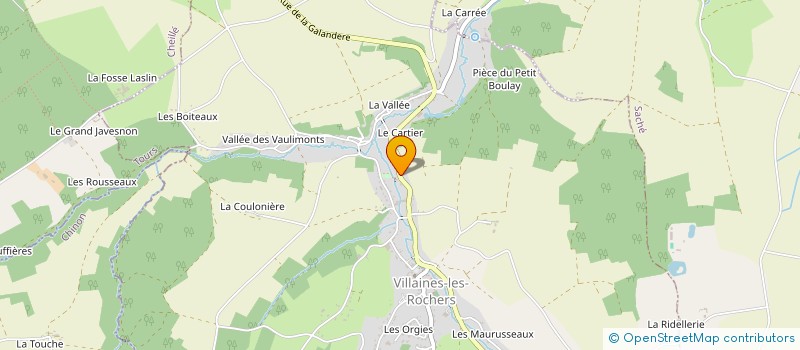 localisation de l'entreprise SCI LA PEYRIERE  VILLAINES-LES-ROCHERS