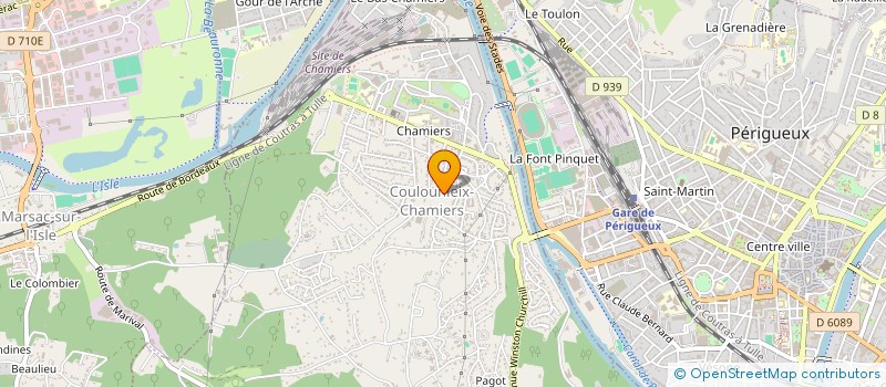 localisation de l'entreprise SCI LA PEYRIERE ROCHELLE  COULOUNIEIX-CHAMIERS