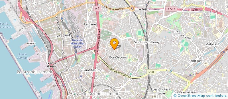 localisation de l'entreprise SCI LA PHOCEENNE 88 à MARSEILLE