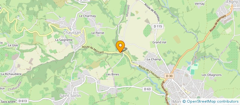 localisation de l'entreprise SCI LA PIASSE  CHAUSSAN