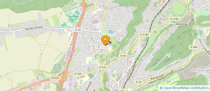 localisation de l'entreprise SCI LA PIAZZA à LONGWY