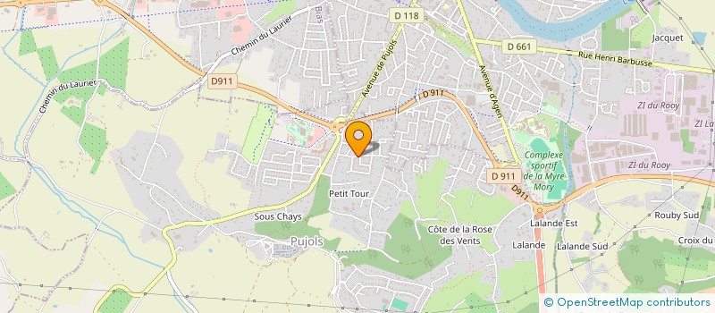 localisation de l'entreprise SCI LA PICCOLINA  PUJOLS