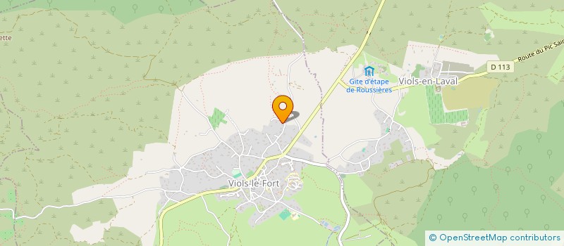 localisation de l'entreprise SCI LA PICHOLINE  VIOLS-LE-FORT