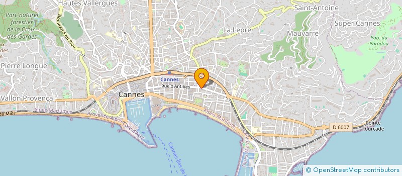 localisation de l'entreprise SCI LA PIE à CANNES