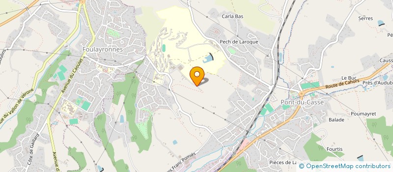 localisation de l'entreprise SCI LA PIECE DE BOURBON  PONT-DU-CASSE