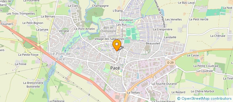 localisation de l'entreprise SCI LA PIECE DU NAY  PACE