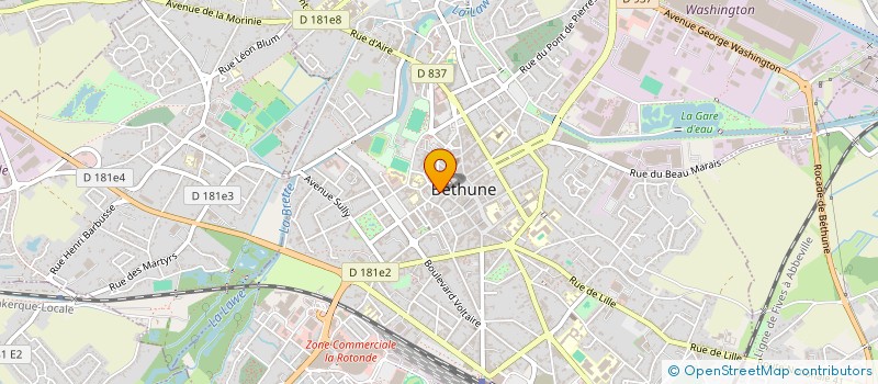 localisation de l'entreprise SCI LA PIERALNI  BETHUNE