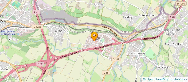 localisation de l'entreprise SCI  LA PIERRE  SAINT-JULIEN-EN-GENEVOIS