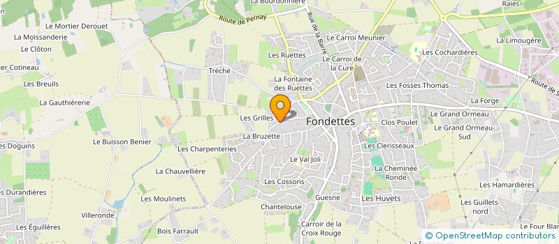 localisation de l'entreprise SCI LA PIERRE à FONDETTES