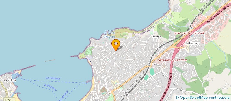 localisation de l'entreprise SCI LA PIERRE  SAINT-JEAN-DE-LUZ