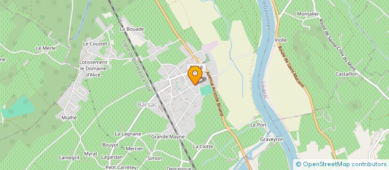 localisation de l'entreprise SCI LA PIERRE  BARSAC