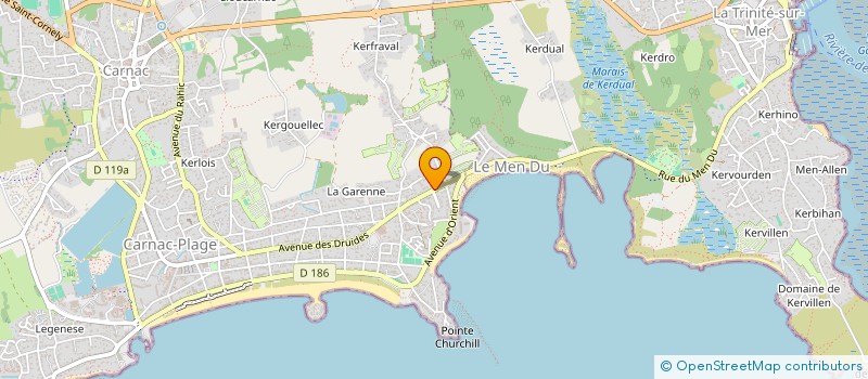 localisation de l'entreprise SCI LA PIERRE BLANCHE  CARNAC