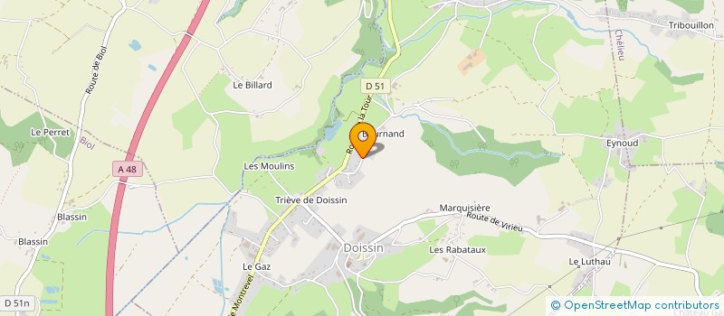 localisation de l'entreprise SCI LA PIERRE BLANCHE  DOISSIN