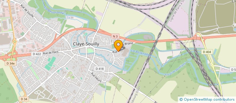 localisation de l'entreprise SCI LA PIERRE BLANCHE  CLAYE-SOUILLY