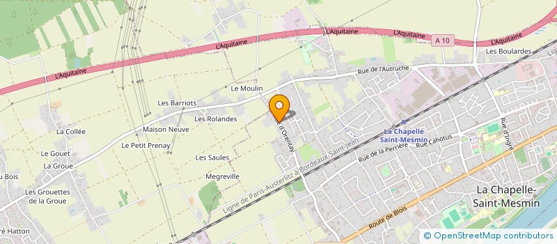 localisation de l'entreprise SCI LA PIERRE CLAIRE à LA CHAPELLE-SAINT-MESMIN
