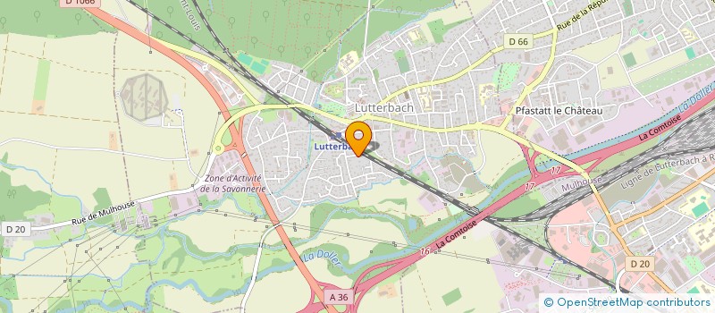 localisation de l'entreprise SCI LA PIERRE DE JADE  LUTTERBACH