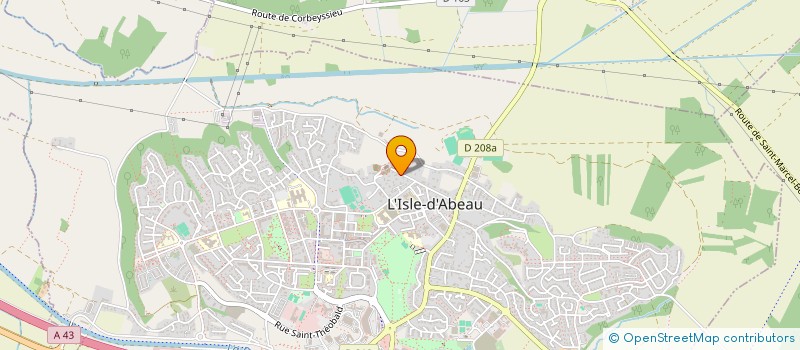 localisation de l'entreprise SCI LA PIERRE DE L'ISLE  L'ISLE-D'ABEAU