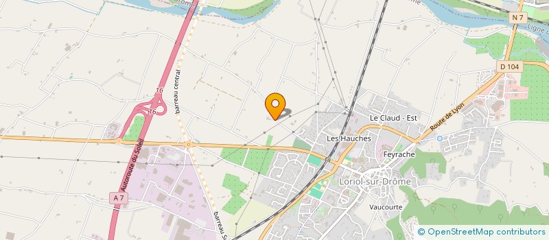 localisation de l'entreprise SCI LA PIERRE DE TAILLE  LORIOL-SUR-DROME