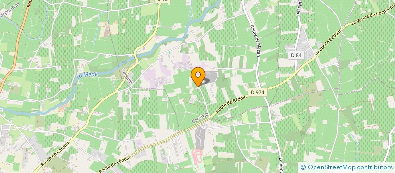 localisation de l'entreprise SCI LA PIERRE DU COQ  CAROMB