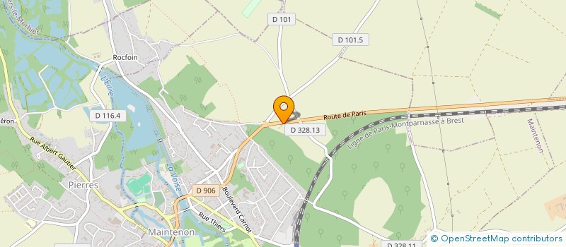 localisation de l'entreprise SCI LA PIERRE FRITE à MAINTENON