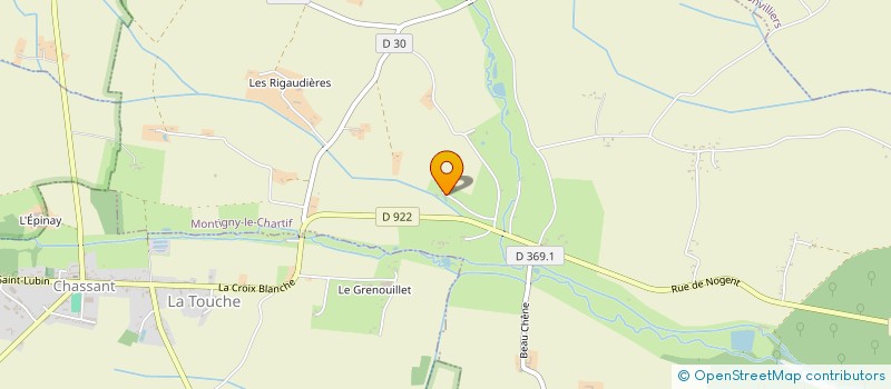 localisation de l'entreprise SCI LA PIERRE GOURMANDE à MONTIGNY-LE-CHARTIF