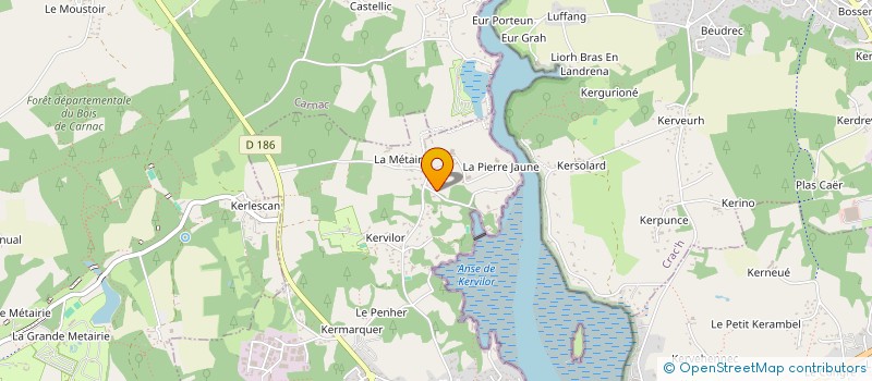 localisation de l'entreprise SCI LA PIERRE JAUNE  LA TRINITE SUR MER