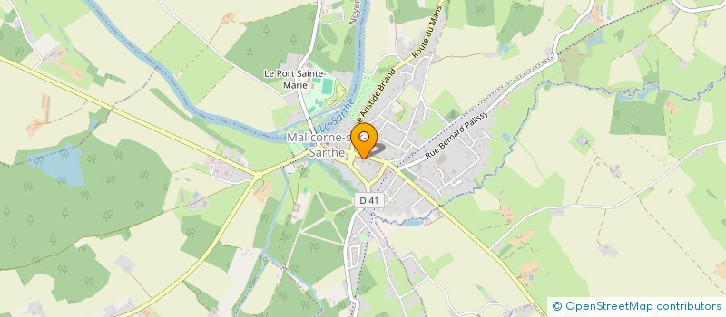 localisation de l'entreprise SCI LA PIERRE LEVEE  MALICORNE-SUR-SARTHE