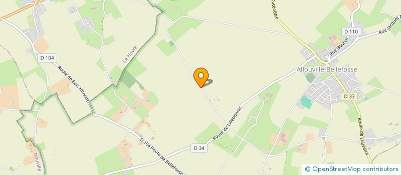 localisation de l'entreprise SCI LA PIERRE NOIRE  ALLOUVILLE-BELLEFOSSE
