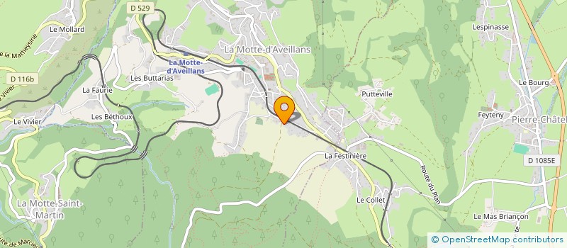 localisation de l'entreprise SCI LA PIERRE PERCEE  LA MOTTE-D'AVEILLANS