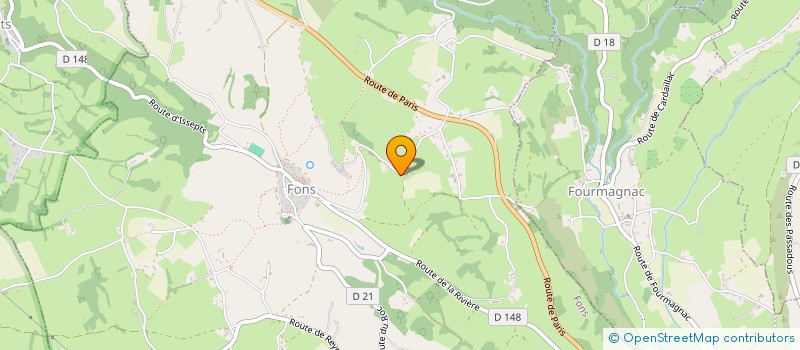 localisation de l'entreprise SCI LA PIERRE QUI TOURNE  CARDAILLAC