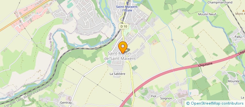localisation de l'entreprise SCI LA PIERRE SAINT CHRISTOPHE  SAINT-MARTIN-DE-SAINT-MAIXENT