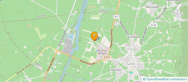 localisation de l'entreprise SCI LA PIERRE TOMBEE  SABLET