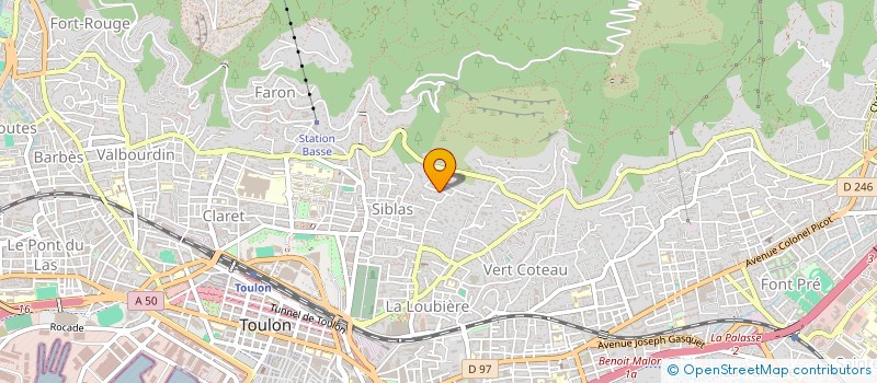 localisation de l'entreprise SCI LA PIERREE  TOULON