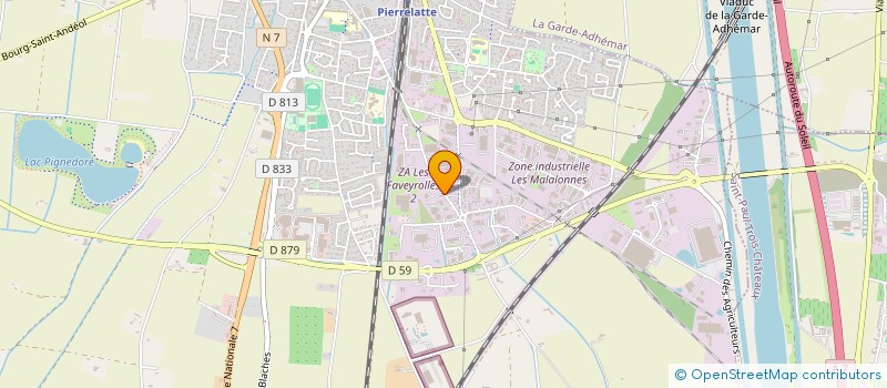 localisation de l'entreprise SCI LA PIERRELATINE  PIERRELATTE