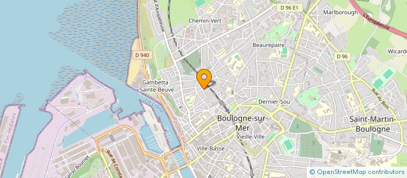 localisation de l'entreprise SCI LA PIERROISE  BOULOGNE-SUR-MER