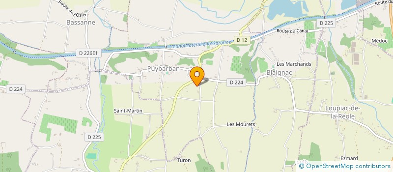 localisation de l'entreprise SCI LA PIERSU  PUYBARBAN