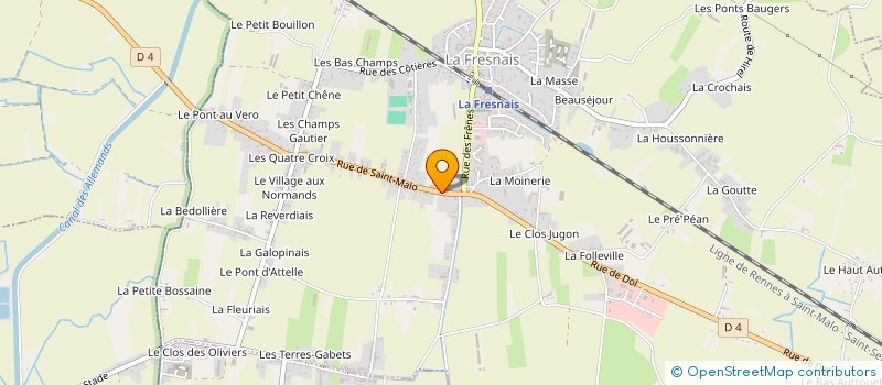 localisation de l'entreprise SCI LA PIGACIERE  LA FRESNAIS