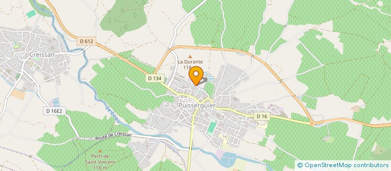 localisation de l'entreprise SCI LA PIGNADA  PUISSERGUIER