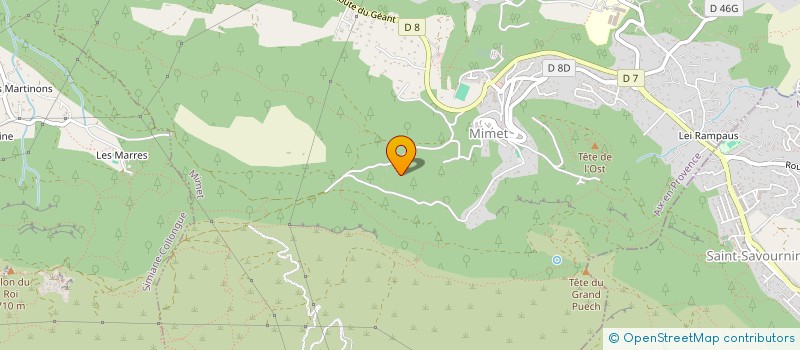 localisation de l'entreprise SCI LA PIGNATELLE  MIMET