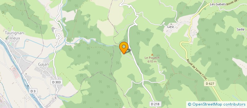 localisation de l'entreprise SCI LA PIGUE à MONTJOIE-EN-COUSERANS