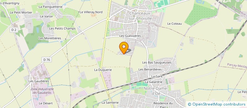 localisation de l'entreprise SCI LA PIMECAL'INE à CHANCEAUX-SUR-CHOISILLE