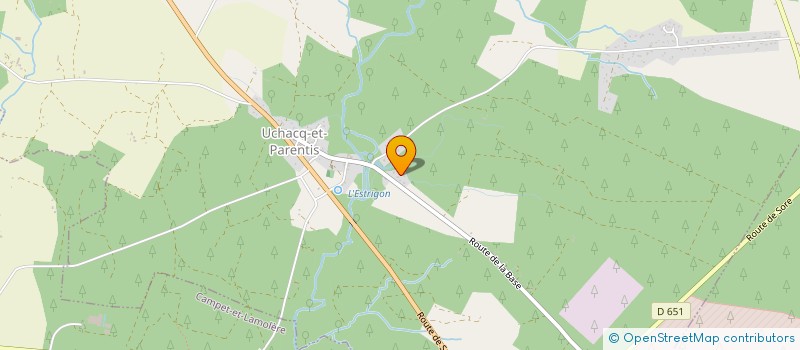 localisation de l'entreprise SCI LA PINASSE  UCHACQ-ET-PARENTIS