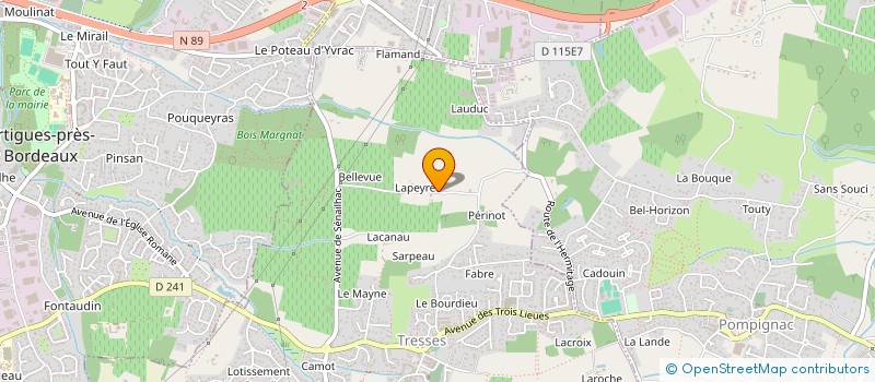 localisation de l'entreprise SCI LA PINEAU-D'HIER  TRESSES