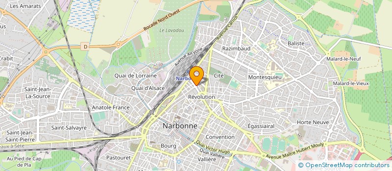 localisation de l'entreprise SCI LA PINEDE à NARBONNE