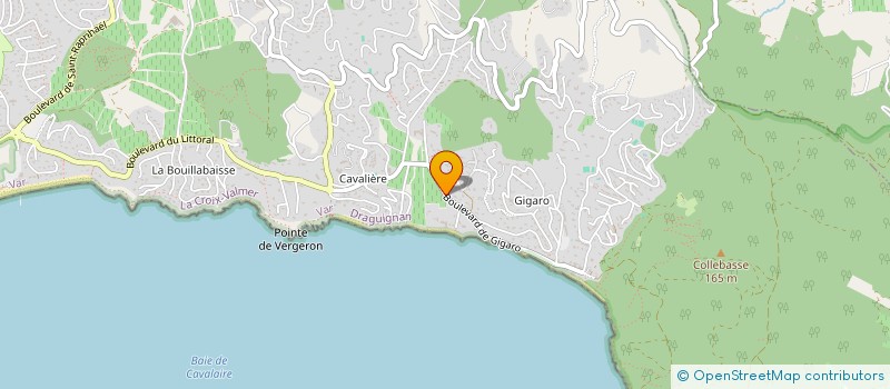 localisation de l'entreprise SCI LA PINEDE  LA CROIX-VALMER