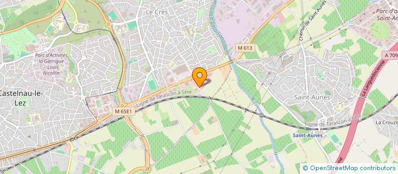 localisation de l'entreprise SCI LA PINEDE  LE CRES